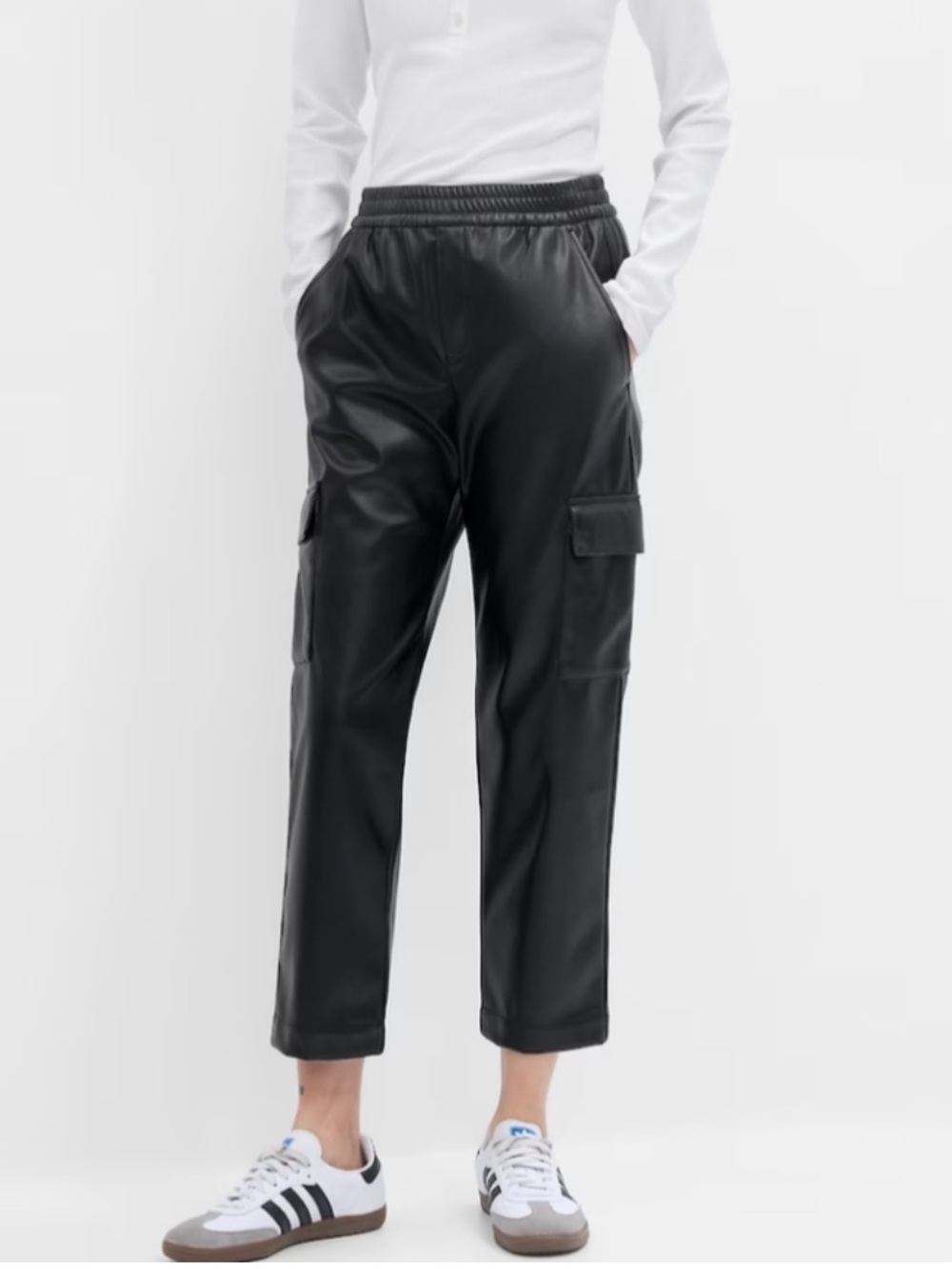 NWT - Leather Cargo Pants